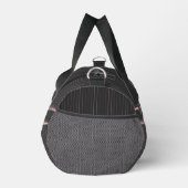 Schwarz mit rosa Pinstripes Duffle Bag (Rechts)