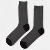 Schwarz mit rosa Pinstripes Socken (Linkes Detail)