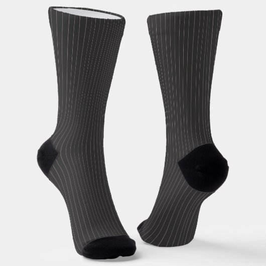 Schwarz mit rosa Pinstripes Socken (Gewinkelt)