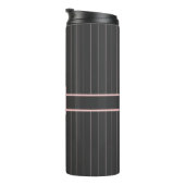 Schwarz mit rosa Pinstripes thermisch Thermosbecher (Nach rechts gedreht)