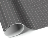 Schwarz mit rosa Pinstripes Umschlagpapier Geschenkpapier (Rolleneckpunkt)