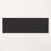 Schwarz mit rosa Polka Dots Yogamatte (Vorderseite (Horizontal))