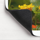 Schwarz mit rotem Flash-Butterfly Mousepad (Ecke)