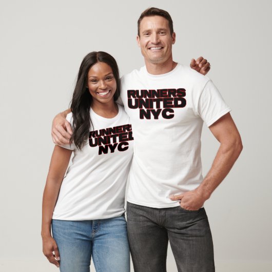 Schwarz mit roter Kontur T-Shirt (Unisex)