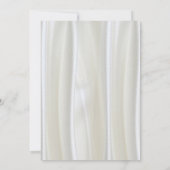 Schwarz mit Silber auf Champagner Silk Wedding Inv Einladung (Rückseite)