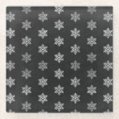 SCHWARZ MIT SILBERURLAUB GLASUNTERSETZER (Vorderseite)