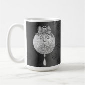 SCHWARZ MIT SILVER CHRISTMAS ORNAMENT KAFFEETASSE (Links)