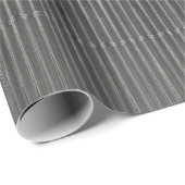 SCHWARZ MIT SUBTILWEISSEN STREIFEN GESCHENKPAPIER (Rolleneckpunkt)