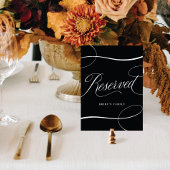 Schwarz mit/Weiß-Script-Hochzeitszeichen vorbehalt