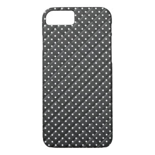 Schwarz mit weißem Polka-Dot-Quiltdesign Case-Mate iPhone Hülle