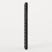 schwarz mit weißen Polka-Punkten Case-Mate iPhone Hülle (Hinten/Rechts)