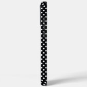Schwarz mit weißen Polka-Punkten Case-Mate iPhone Hülle (Rückseite / Links)