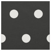 Schwarz mit weißen Polka-Punkten Stoff (Nahaufnahme)