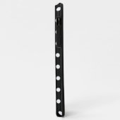 Schwarz mit weißen Punkten Case-Mate iPhone Hülle (Hinten/Links)