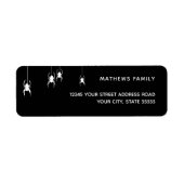 Schwarz mit weißen Vier Spiegeln zu Halloween (Vorne)