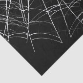 Schwarz mit White Spider Webs und niedliches Moder Seidenpapier (Detail)