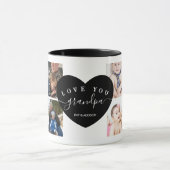 Schwarz Modern Best Opa je nach Foto Tasse (Zentrum)