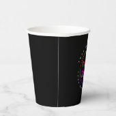 Schwarz (Modern Business Logo) Pappbecher (Rechts)