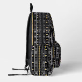 Schwarz-Modern-Mud-Design Bedruckter Rucksack (Links)