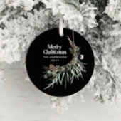 Schwarz, modern und elegant, botanisch keramik ornament