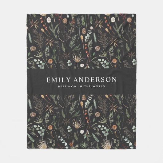 Schwarz, modern und elegant fleecedecke (Vorderseite)