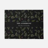 Schwarz, modern und elegant fußmatte (Vorderseite)