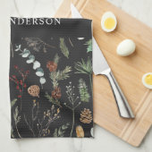 Schwarz, modern und elegant geschirrtuch (Viertel Falte)