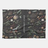 Schwarz, modern und elegant geschirrtuch (Horizontal)