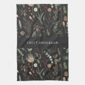 Schwarz, modern und elegant geschirrtuch (Vertikal)