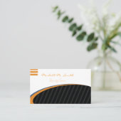 Schwarz, modern und stilvoll visitenkarte (Stehend Vorderseite)