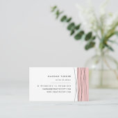 Schwarz | Moderne Geometrie Visitenkarte (Stehend Vorderseite)