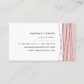 Schwarz | Moderne Geometrie Visitenkarte (Vorderseite)