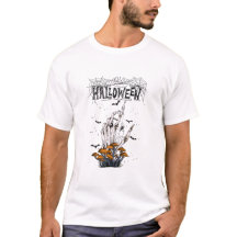 Schwarz-Moderne Halloween-T - Shirt mit eigener Ma
