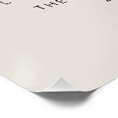 Schwarz-Moderne Skandale elegante Drehbuch Weihnac Poster (Ecke)