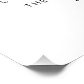 Schwarz-Moderne Skandale elegante Drehbuch Weihnac Poster (Ecke)