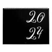 Schwarz | Moderner, Minimalistischer Kalender (Titelbild)