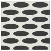 Schwarz Modernes Oval Stoff (Nahaufnahme)
