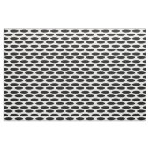 Schwarz Modernes Oval Stoff (Fat Quarter (45,7 x 55,9 cm))