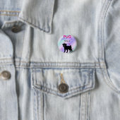 SCHWARZ" MOPS PRINCESS" BUTTON (Beispiel)