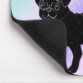 SCHWARZ" MOPS PRINCESS" MOUSEPAD (Ecke)
