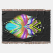 Schwarz-Multicolor-Owl Decke (Vorderseite)