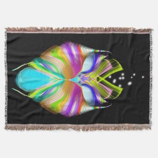 Schwarz-Multicolor-Owl Decke (Vorderseite)