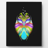 Schwarz-Multicolor-Owl Fotoplatte (Vorderseite)