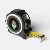 Schwarz-Multicolor-Owl Maßband (Winkel)