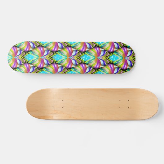 Schwarz-Multicolor-Owl Skateboard (Horizontal)
