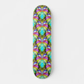 Schwarz-Multicolor-Owl Skateboard (Vorne)
