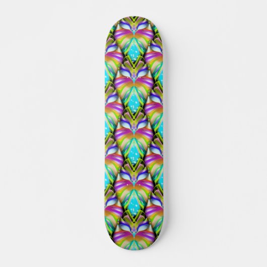 Schwarz-Multicolor-Owl Skateboard (Vorne)