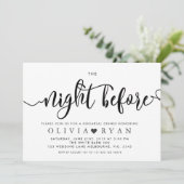 Schwarz Nacht vor Einladung (Stehend Vorderseite)