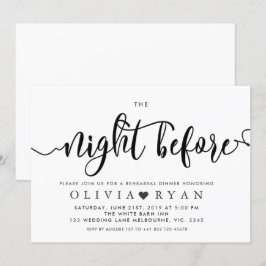 Schwarz Nacht vor Einladung