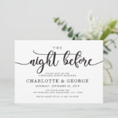 Schwarz Nacht vor Einladung (Stehend Vorderseite)